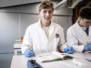 Vavo studenten in de klas