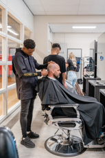 Haarstylist Heer Salonmanager Heer Student Muhammed Ndayisaba & Wail Balasini Drenthe College Iris Sijbom Fotografie 2023 IR106155 Haarstylist Heer Salonmanager Heer Student Muhammed Ndayisaba & Wail Balasini Drenthe College Iris Sijbom Fotografie 2023 IR106155