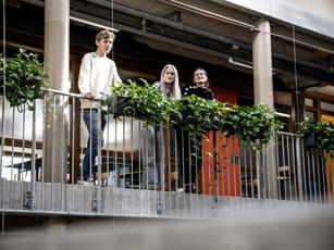 Vavo studenten in de pauze