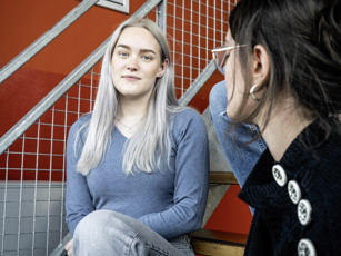 Vavo studente in de pauze